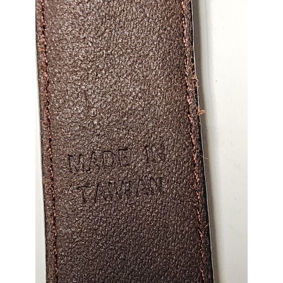 Donna Katz Vintage Leather Embellished Belt Brown Length 39" Western - Picture 5 of 7